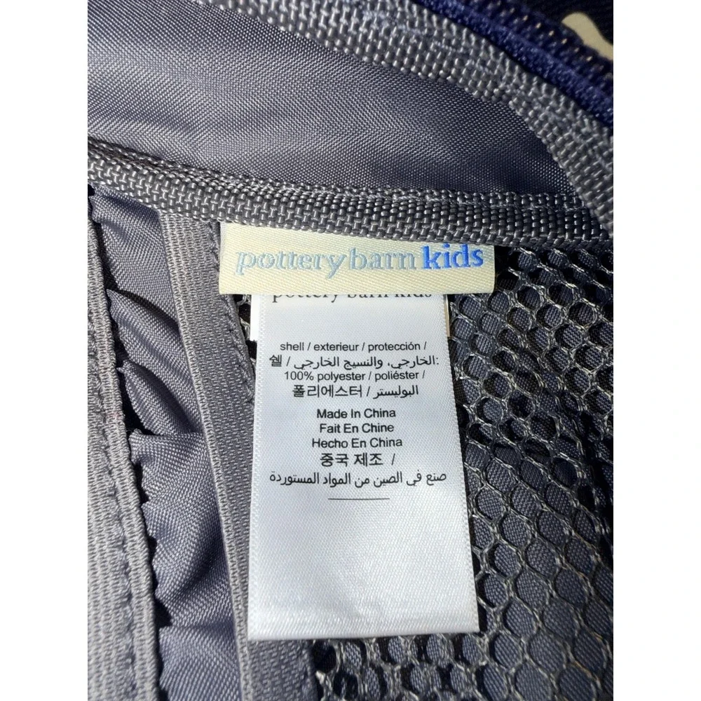 Pottery Barn Dinosaur Skeleton Glow In The Dark Hanging Toiletry Bag Travel Case